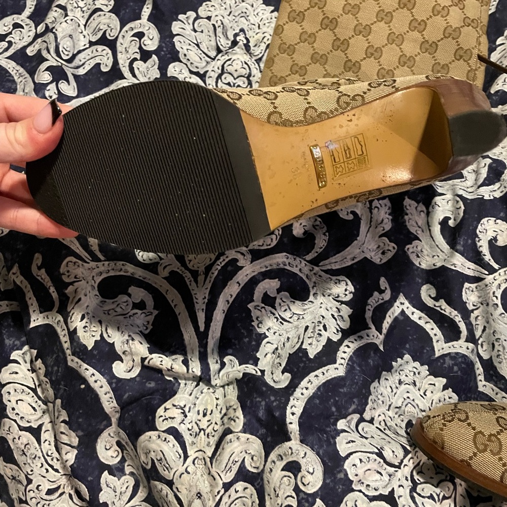 Gucci Brown knee high boots , used